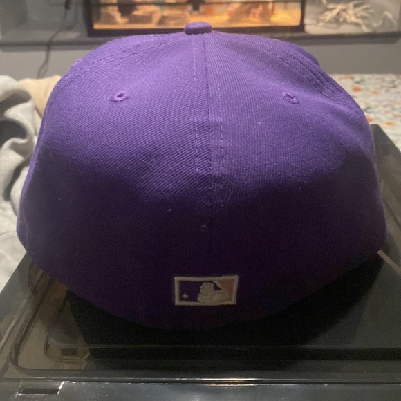 2001 WS Purple and Pink Arizona Diamondbacks Hat 7 3/4 - Picture 4 of 4